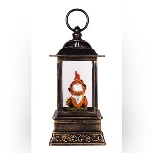 10.5” Welcome Fall Gnome Glitter Lantern